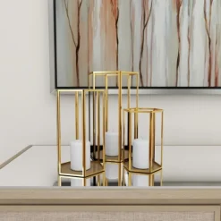 Kirkland's Home Lanterns-En Geometric 3-Pc. Decorative Lantern Set