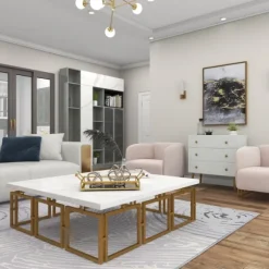 Kirkland's Home Decorative Trays-En Glammed Mirror Decorative Tray