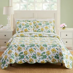 Kirkland's Home Quilts-English Meadow 3-Pc. King Quilt Set