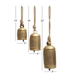 Kirkland's Home Decorative Accents-Engraved Hanging Decorative Bells, Set Of 3