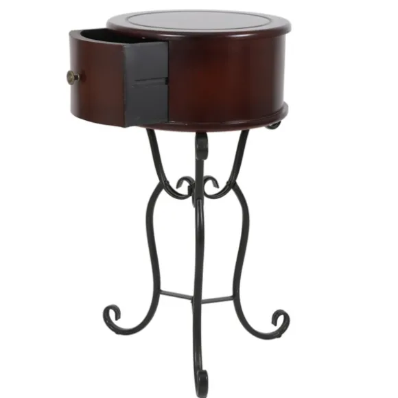 Kirkland's Home Accent & End Tables-Espresso Round Accent Table