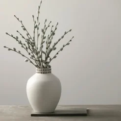 Kirkland's Home Vases-Etched Ceramic Urn Vase