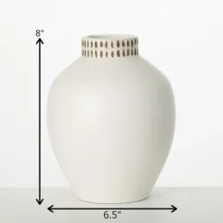 Kirkland's Home Vases-Etched Ceramic Urn Vase