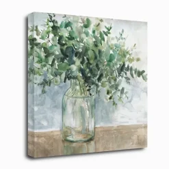 Kirkland's Home Canvas Art-Eucalyptus Bouquet Giclee Canvas Print, 30X30 In.