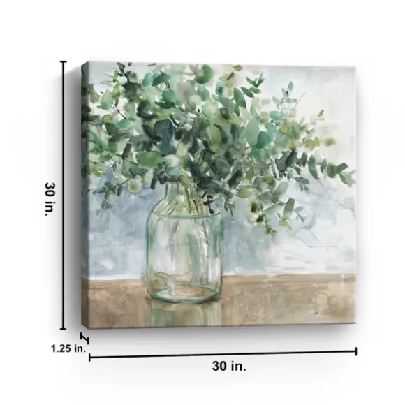 Kirkland's Home Canvas Art-Eucalyptus Bouquet Giclee Canvas Print, 30X30 In.