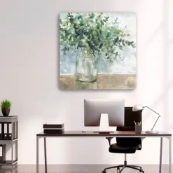 Kirkland's Home Canvas Art-Eucalyptus Bouquet Giclee Canvas Print, 40X40 In.