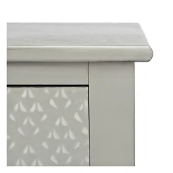 Kirkland's Home Accent & End Tables-Evelina Textured Single Drawer Accent Table