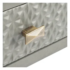 Kirkland's Home Accent & End Tables-Evelina Textured Single Drawer Accent Table