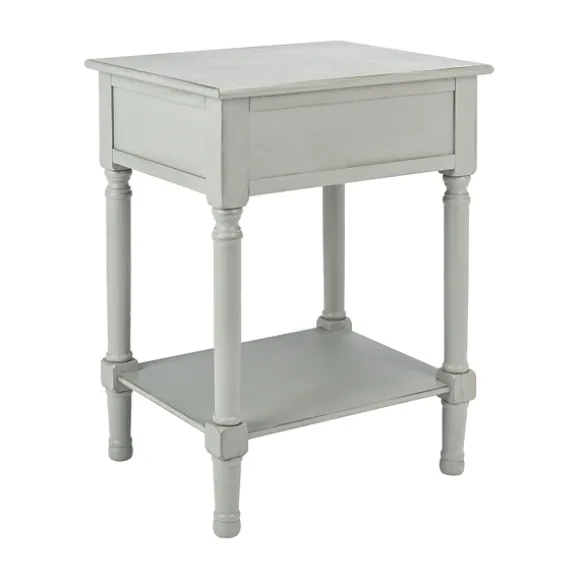 Kirkland's Home Accent & End Tables-Evelina Textured Single Drawer Accent Table