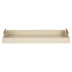Kirkland's Home Decorative Trays-Evelyn Cream Narrow Decorative Tray
