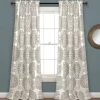 Kirkland's Home Curtains & Drapes-Evie Medallion Curtain Panel Set, 95 In.