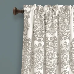 Kirkland's Home Curtains & Drapes-Evie Medallion Curtain Panel Set, 95 In.