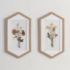Kirkland's Home Framed Art-Fall Floral Hexagon Framed Art Prints, Set Of 2