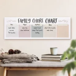 Kirkland's Home Wall Storage-Family Chore Acrylic Dry Erase Board