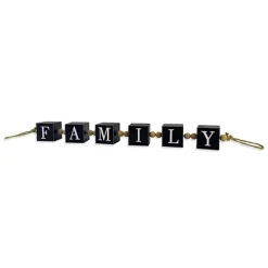 Kirkland's Home Decorative Accents-Family Wood Beaded Word Block