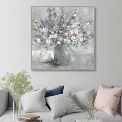 Kirkland's Home Canvas Art-Farmhouse Lavender Framed Canvas Art Print