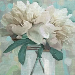 Kirkland's Home Canvas Art-Farmhouse Peonies Canvas Art Prints, Set Of 2
