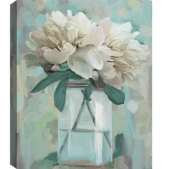 Kirkland's Home Canvas Art-Farmhouse Peonies Canvas Art Prints, Set Of 2