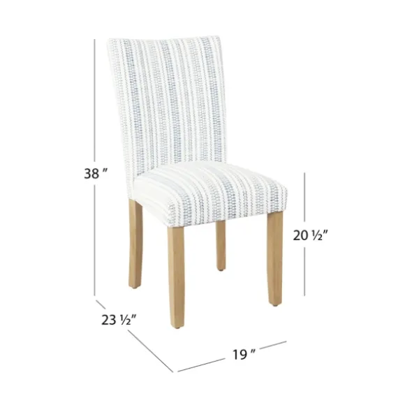 Kirkland's Home Dining Chairs-Farmhouse Stripes Highback Dining Chairs, Set Of 2