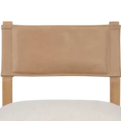 Kirkland's Home Dining Chairs-Farrah Leather Back Dining Chair