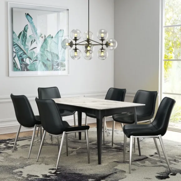 Kirkland's Home Dining Chairs-Faux Leather Stitch Dining Chairs, Set Of 2