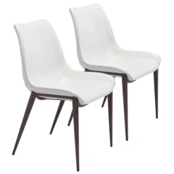 Kirkland's Home Dining Chairs-Faux Leather Stitch Dining Chairs, Set Of 2