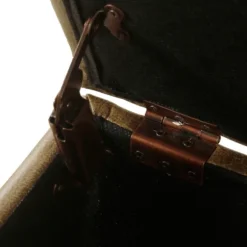 Kirkland's Home Benches & Ottomans-Faux Leather Tufted Storage Ottoman