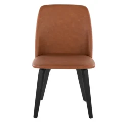 Kirkland's Home Dining Chairs-Faux Leather Wood Dining Chairs, Set Of 2