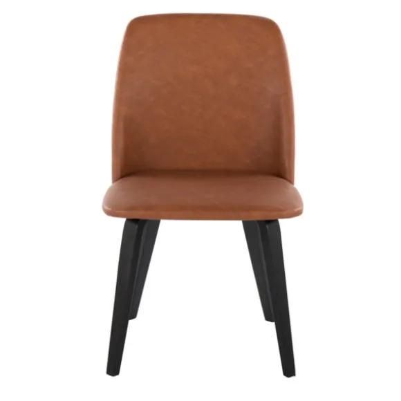 Kirkland's Home Dining Chairs-Faux Leather Wood Dining Chairs, Set Of 2