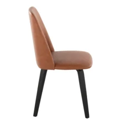 Kirkland's Home Dining Chairs-Faux Leather Wood Dining Chairs, Set Of 2