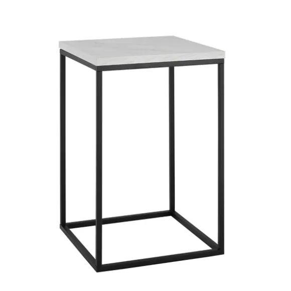 Kirkland's Home Accent & End Tables-Faux Marble Open Frame Side Table