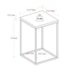 Kirkland's Home Accent & End Tables-Faux Marble Open Frame Side Table