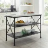 Kirkland's Home Kitchen Islands & Bar Carts-Faux Marble Top 3-Tier Melody Kitchen Island
