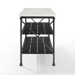 Kirkland's Home Kitchen Islands & Bar Carts-Faux Marble Top 3-Tier Melody Kitchen Island