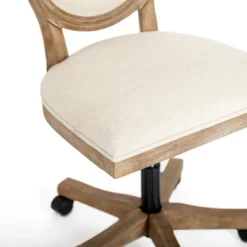 Kirkland's Home Office Furniture-Felix Upholstered Swivel Office Chair