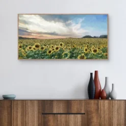 Kirkland's Home Canvas Art-Field Of Gold Framed Canvas Art Print