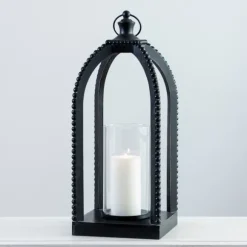 Kirkland's Home Lanterns-Fieldstone Beaded Lantern, 21 In.