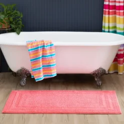 Kirkland's Home Bathroom Rugs-Fiesta Plush Reversible Cotton Bath Mat, 45 In.