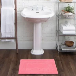 Kirkland's Home Bathroom Rugs-Fiesta Plush Reversible Cotton Bath Mat, 34 In.