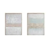 Kirkland's Home Canvas Art-Flatland Glitter Canvas Art Prints, Set Of 2