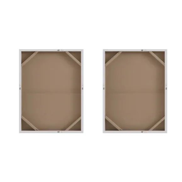 Kirkland's Home Canvas Art-Flatland Glitter Canvas Art Prints, Set Of 2