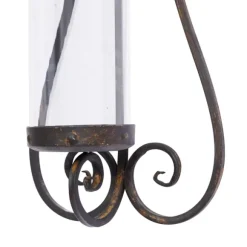 Kirkland's Home Sconces-Fleur Distressed Black Iron Sconce, 31 In.