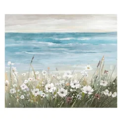 Kirkland's Home Canvas Art-Floral Beach Giclee Canvas Art Print, 40X32 In.