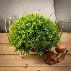 Kirkland's Home Decorative Bowls & Jars-Floral Metal Wire Bowls, Set Of 2