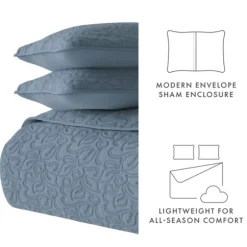 Kirkland's Home Quilts-Floral Stitch 2-Pc. Twin Quilt Set