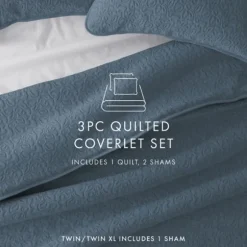 Kirkland's Home Quilts-Floral Stitch 2-Pc. Twin Quilt Set