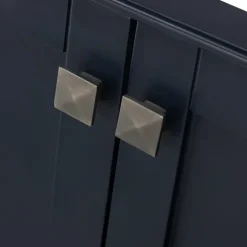 Kirkland's Home Bathroom Furniture-Florence Navy Wood Backsplash Sink Vanity