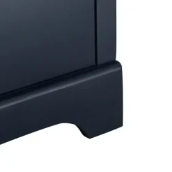 Kirkland's Home Bathroom Furniture-Florence Navy Wood Backsplash Sink Vanity