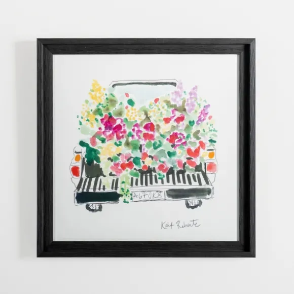 Kirkland's Home Framed Art-Flower Bed Pickup Truck Framed Art Print