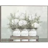 Kirkland's Home Canvas Art-Flower Jars Framed Canvas Art Print